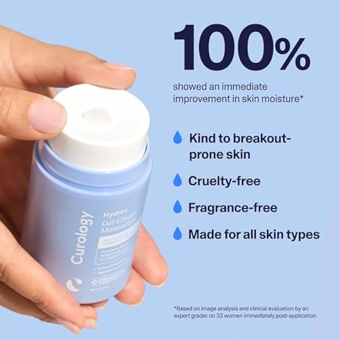 Curology HYDRO+ GEL CREAM MOISTURIZER, LIGHTWEIGHT FACE LOTION FOR SENSITIVE SKIN, 1.7 FL OZ - Image 4